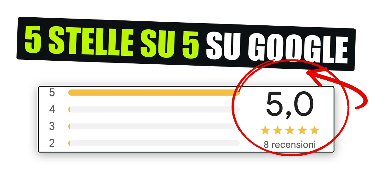 Voto 5 su 5 su Google, su 8 recensioni
