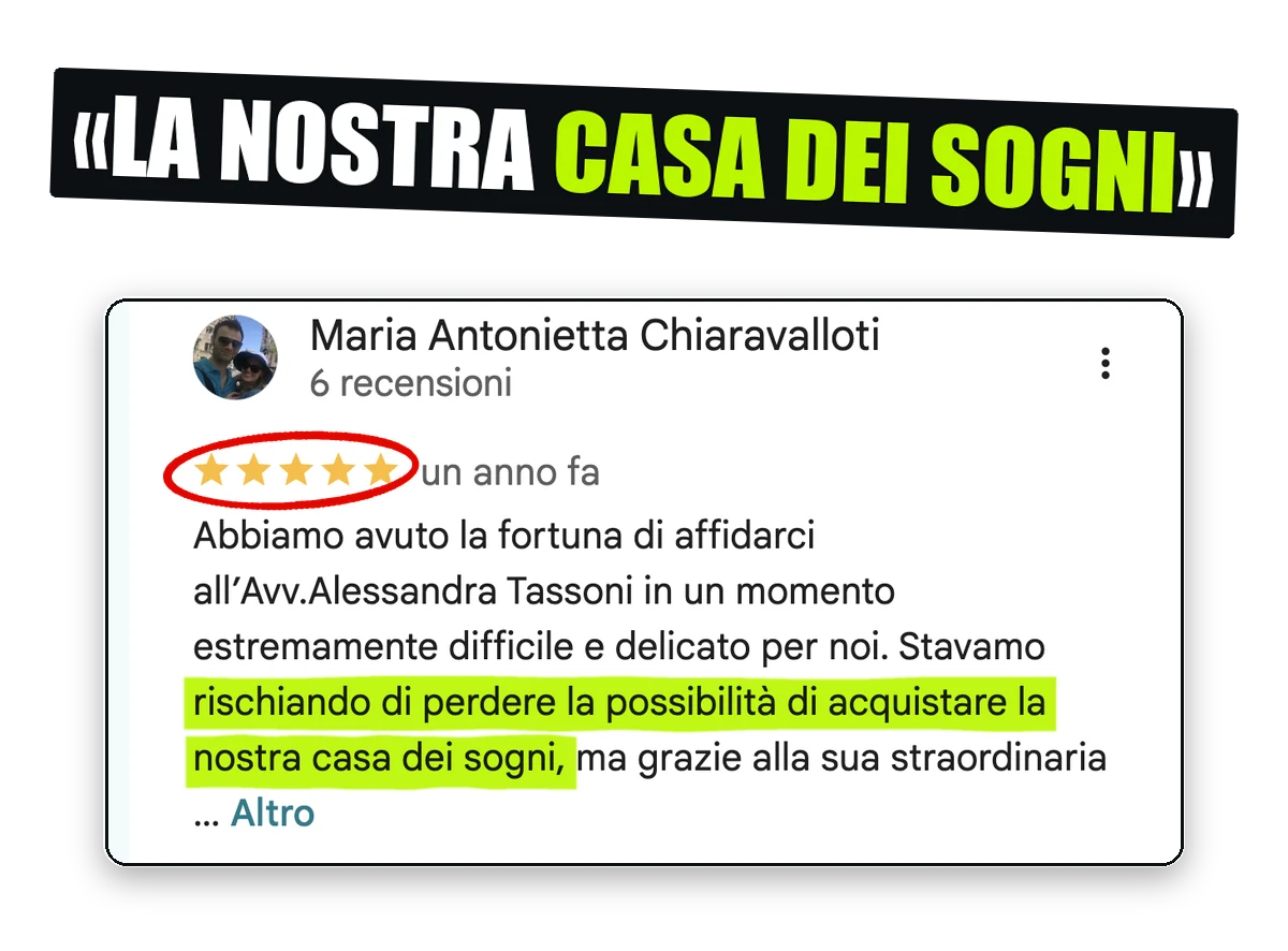 Recensione su Google: stavano per perdere la possibilità di comprare la casa dei sogni