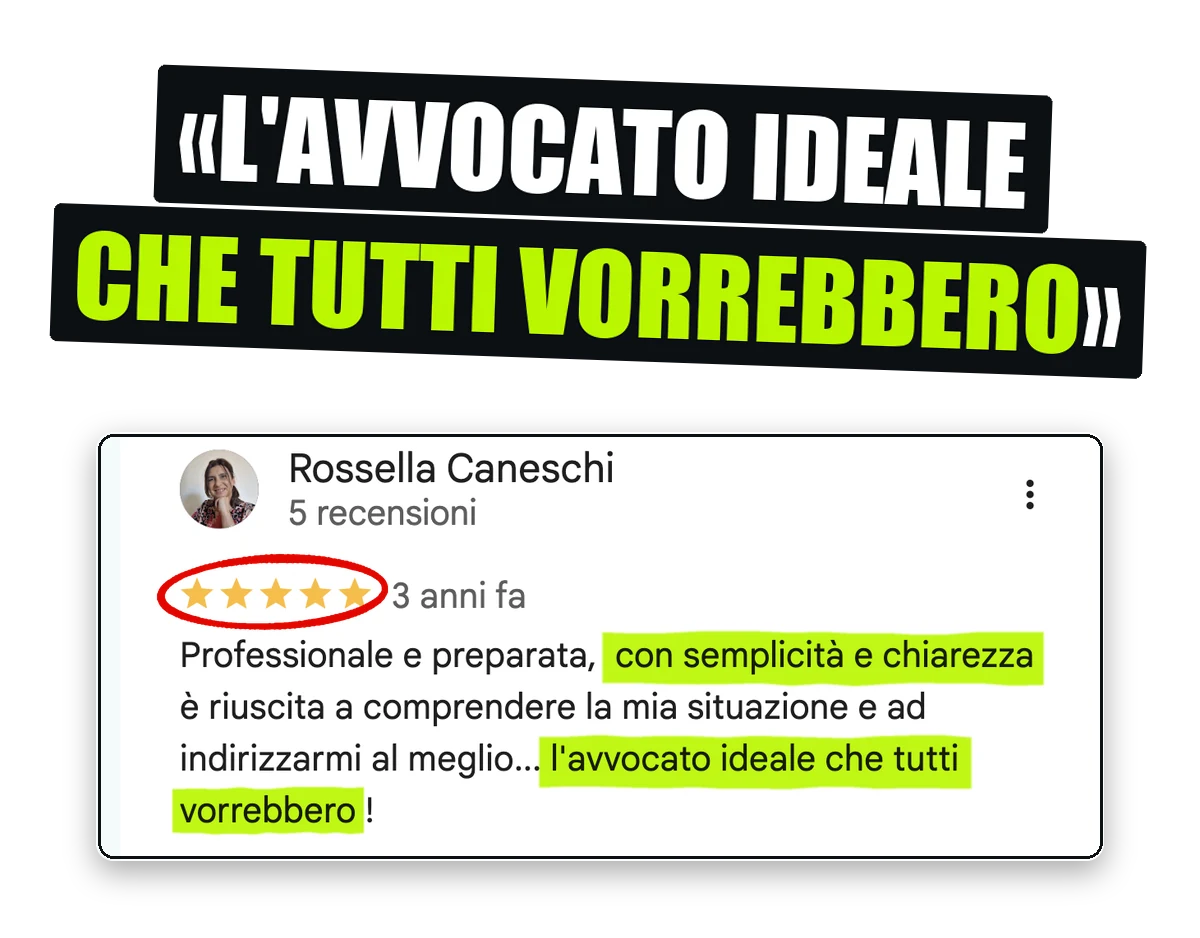 Recensione su Google: l'avvocato ideale che tutti vorrebbero
