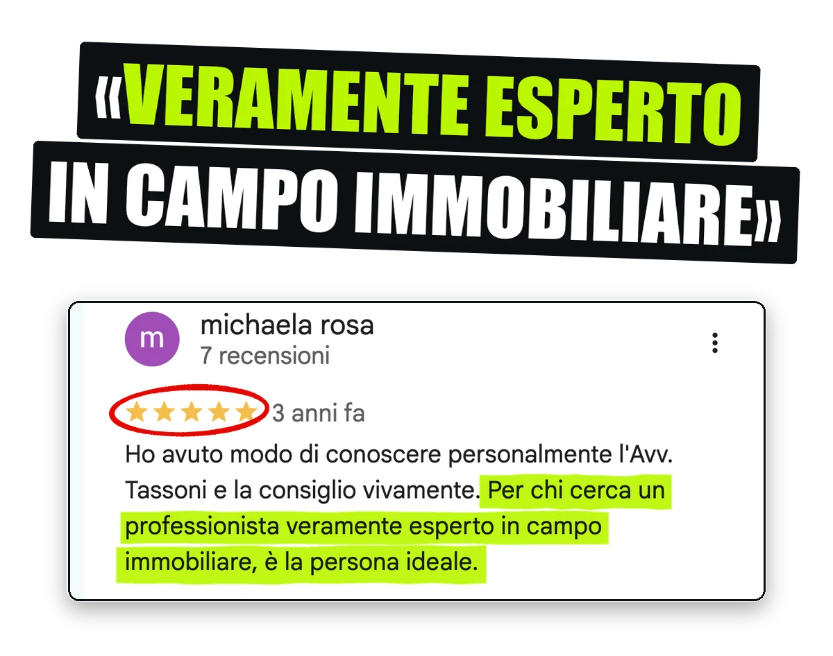 Recensione su Google: per chi cerca un professionista veramente esperto in campo immobiliare, è la persona ideale